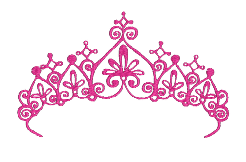 Pink Princess Crown Png File (black)