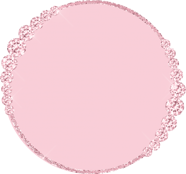 Pink Round Frame Png Picture (white, pink)