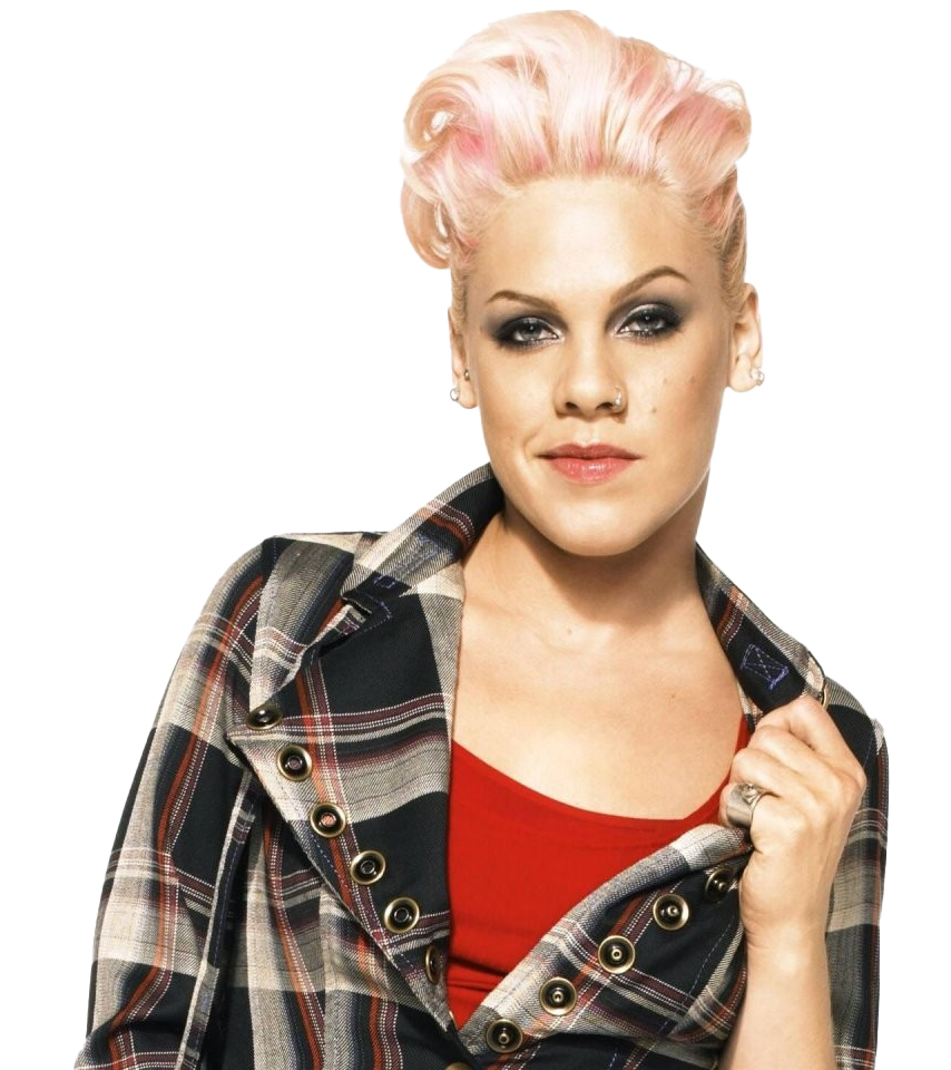 Pink Singer Png Image (black, red, white)