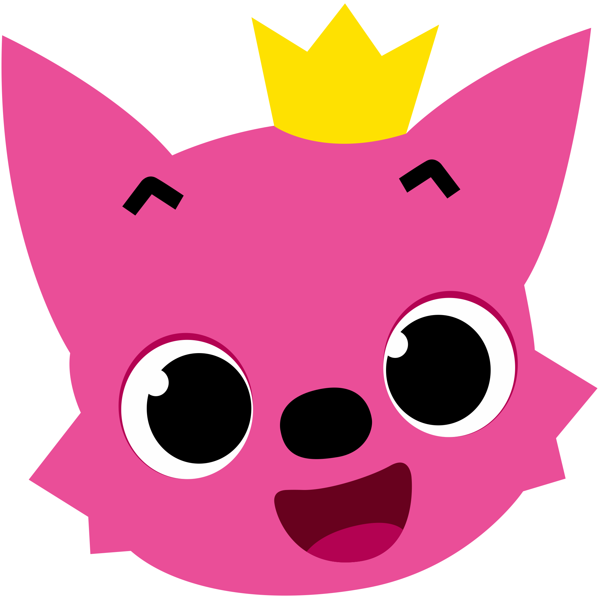 Pinkfong Png Free Download (white, maroon, salmon, black, gold)