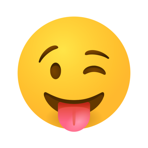 Winking Face With Tongue Free Transparent Png Icon Download (orange, black, gold)