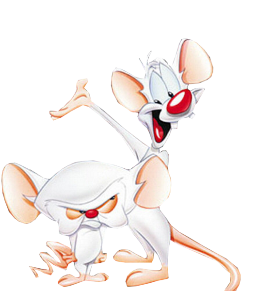 Pinky And The Brain Png Free Download (black, white)