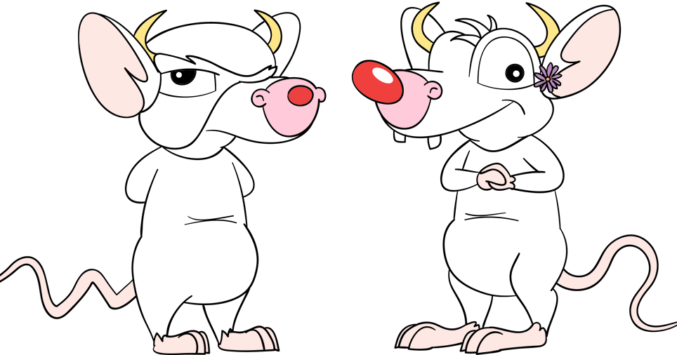 Pinky And The Brain Png Hd Isolated (lavender, white, silver, black, beige)