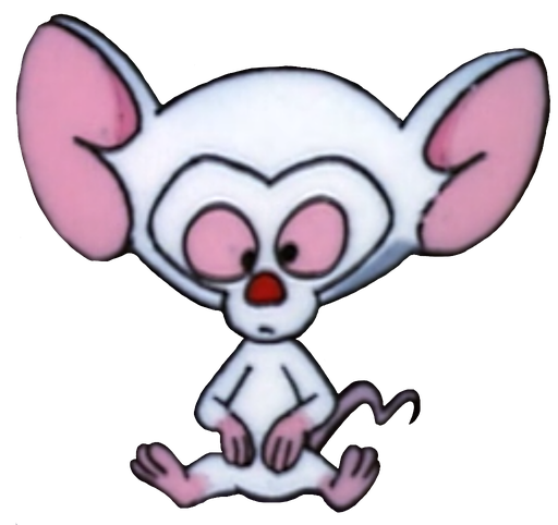 Pinky And The Brain Png Image (black, plum, white)