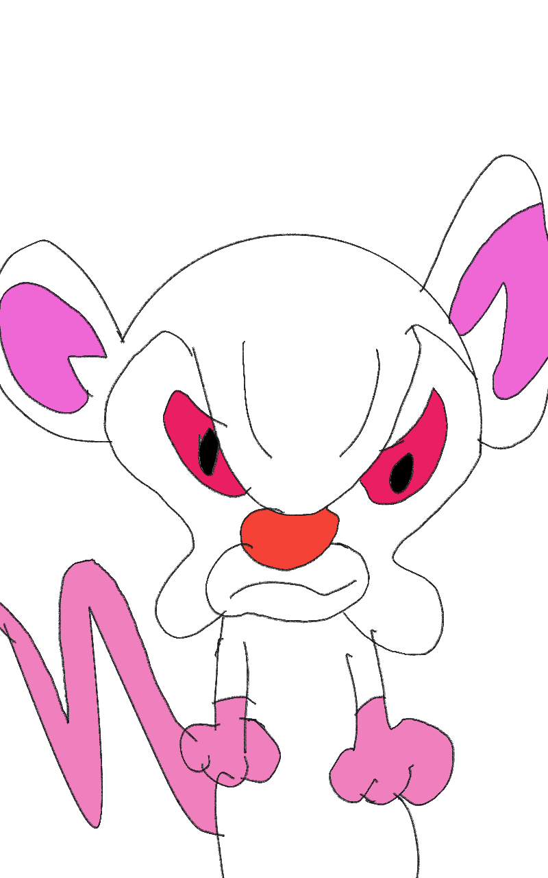 Pinky And The Brain Png (chocolate, black, white, violet)