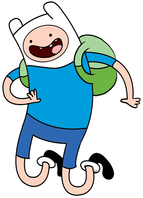 Finn Png File (teal, white, gray, black, pink)