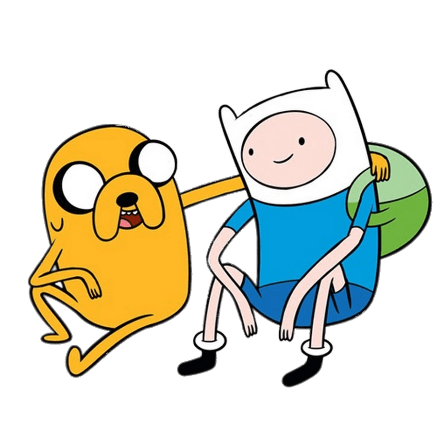 Finn The Human Jake Transparent Png (orange, teal, beige, white, gray)