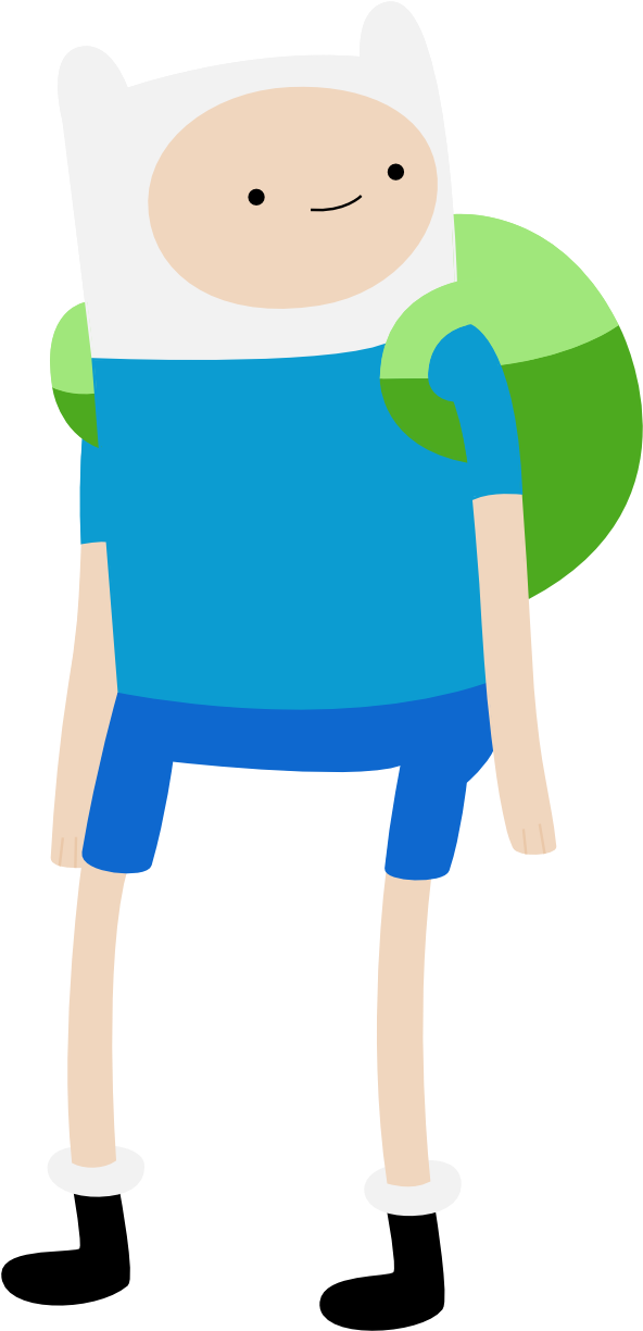 Finn The Human Transparent Png (teal, olive, lavender, black, pink)