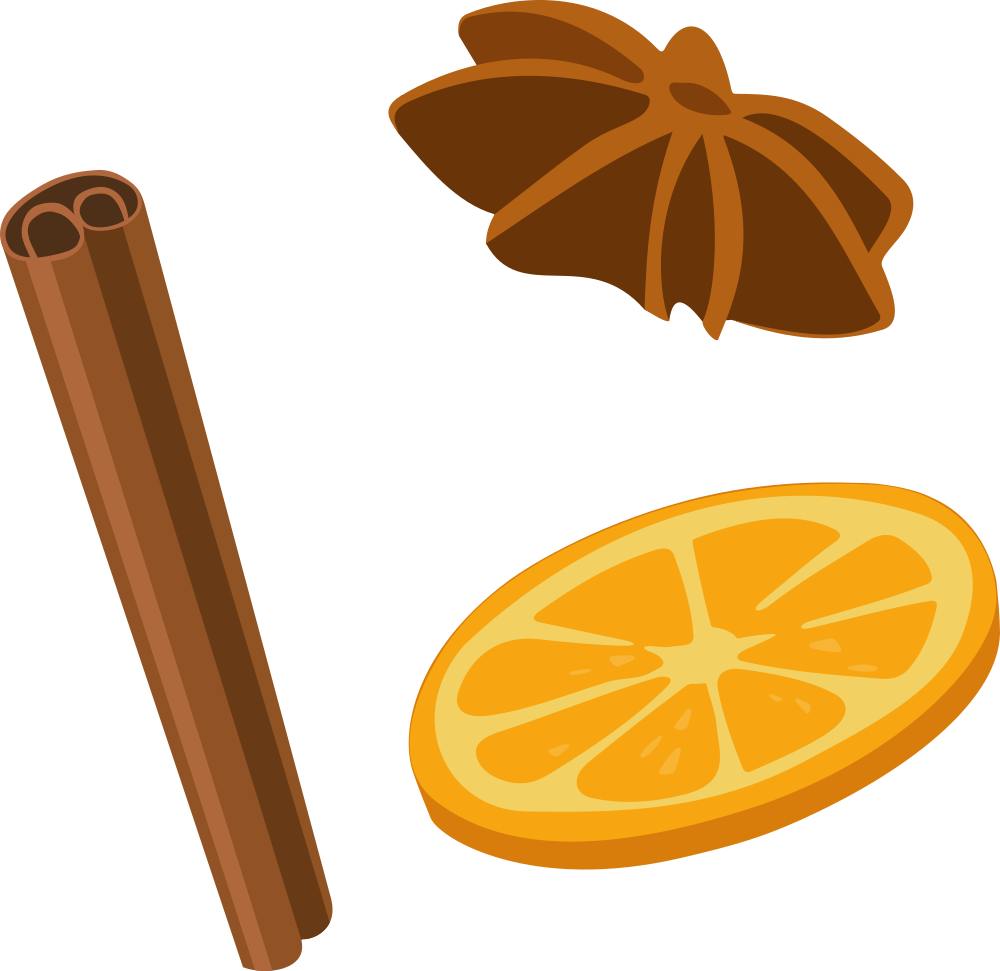 Cinnamon Png Clipart (orange, black, maroon, olive)