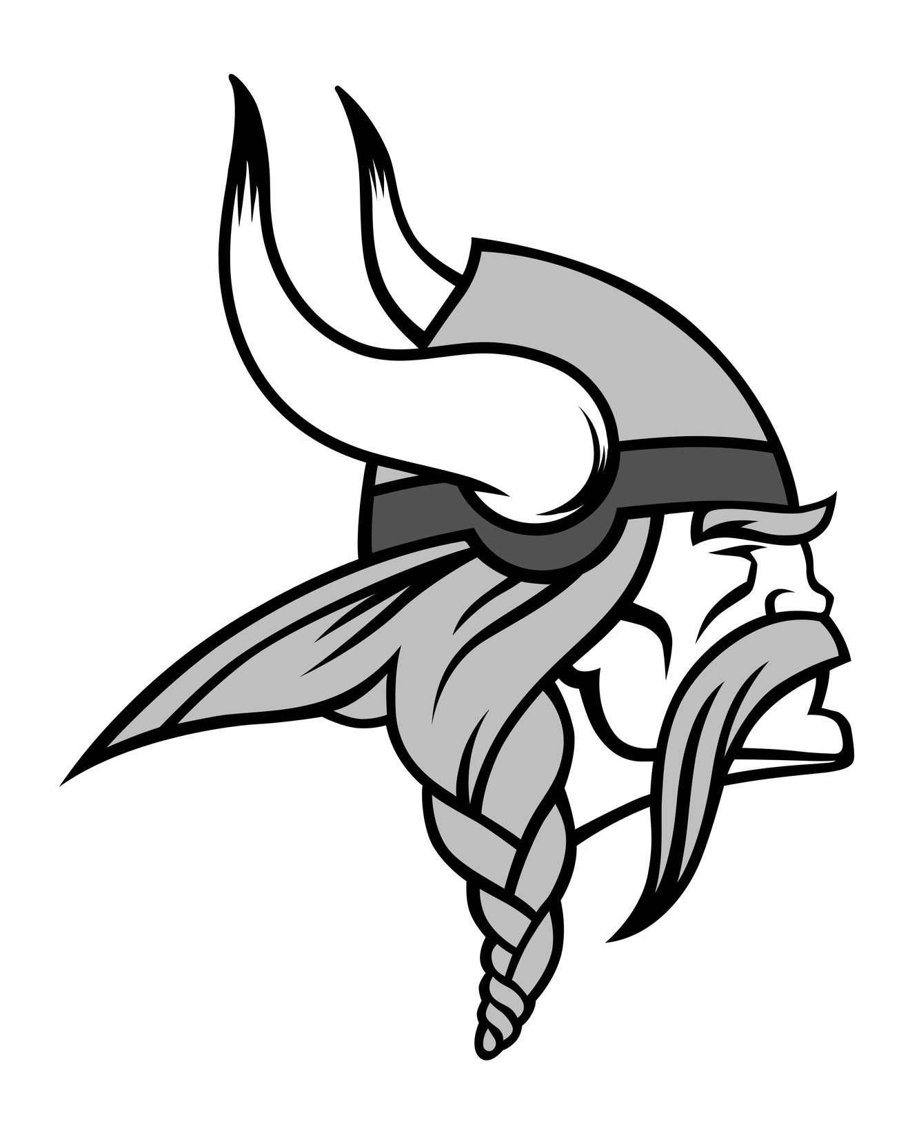 Minnesota Vikings Png Photo (white, silver, black, gray)