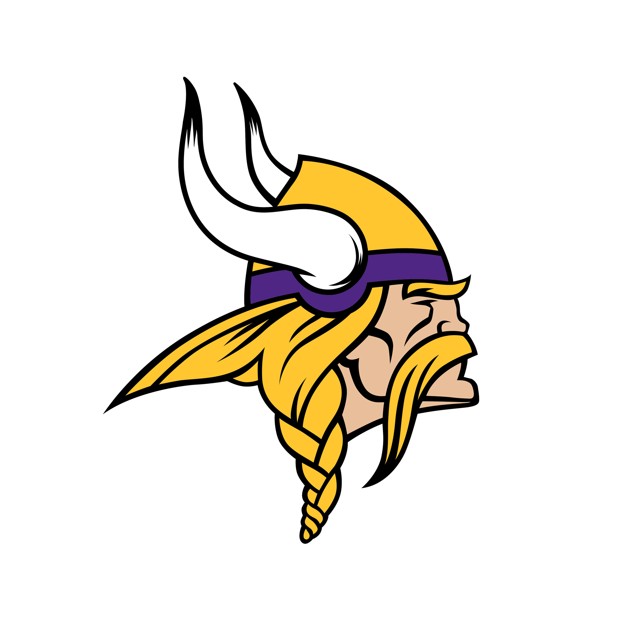 Minnesota Vikings Transparent Png (pink, indigo, gold, black, white)