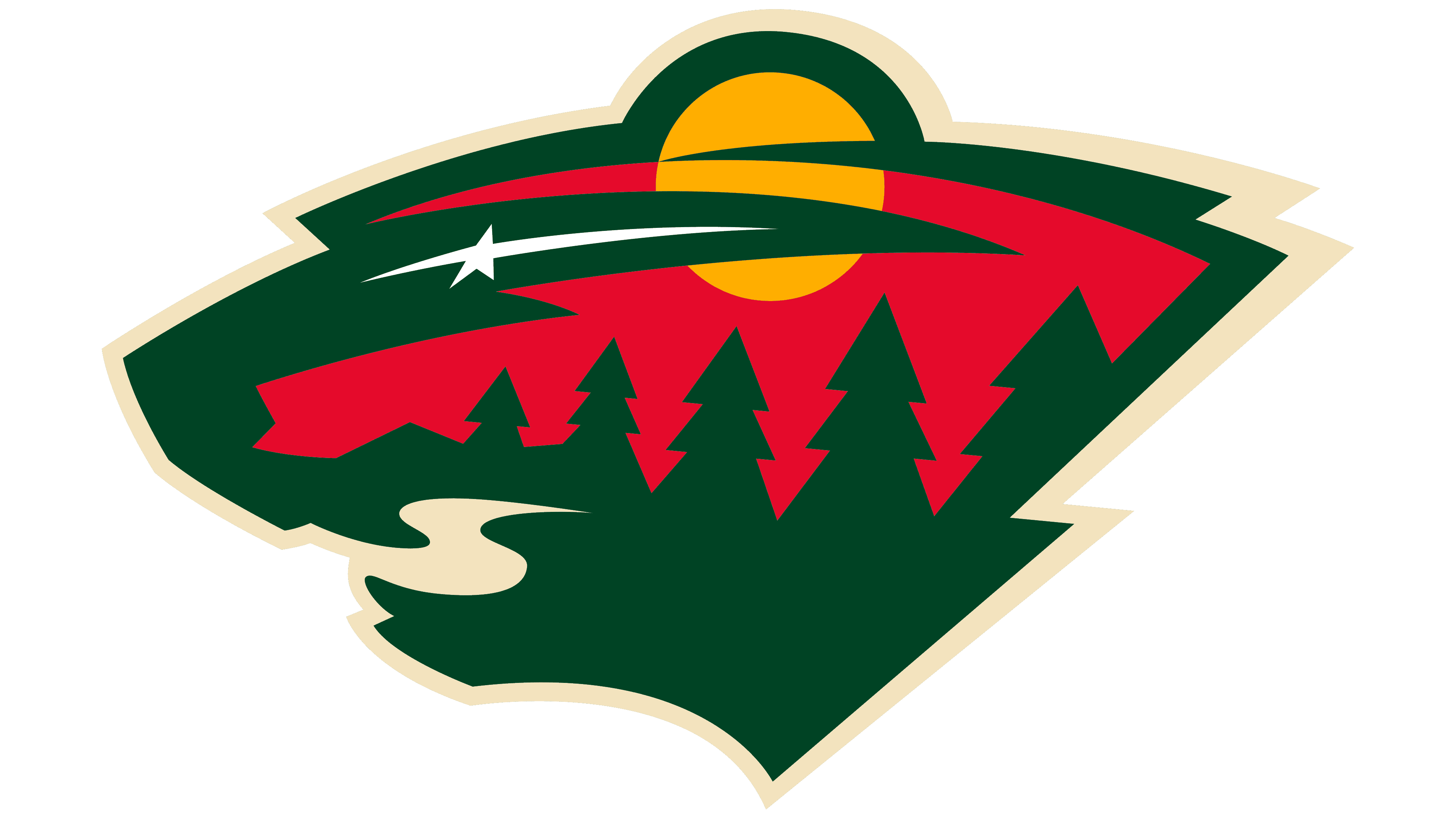 Minnesota Wild Png Image (green, gray, red, black)