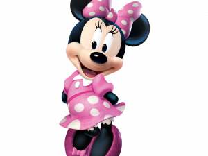 Minnie Mouse Download Png 300X225 (beige, black, white)