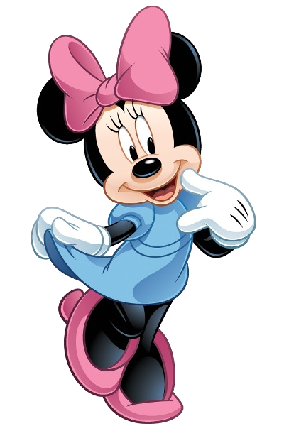 Minnie Mouse Png File (white, silver, black, plum)