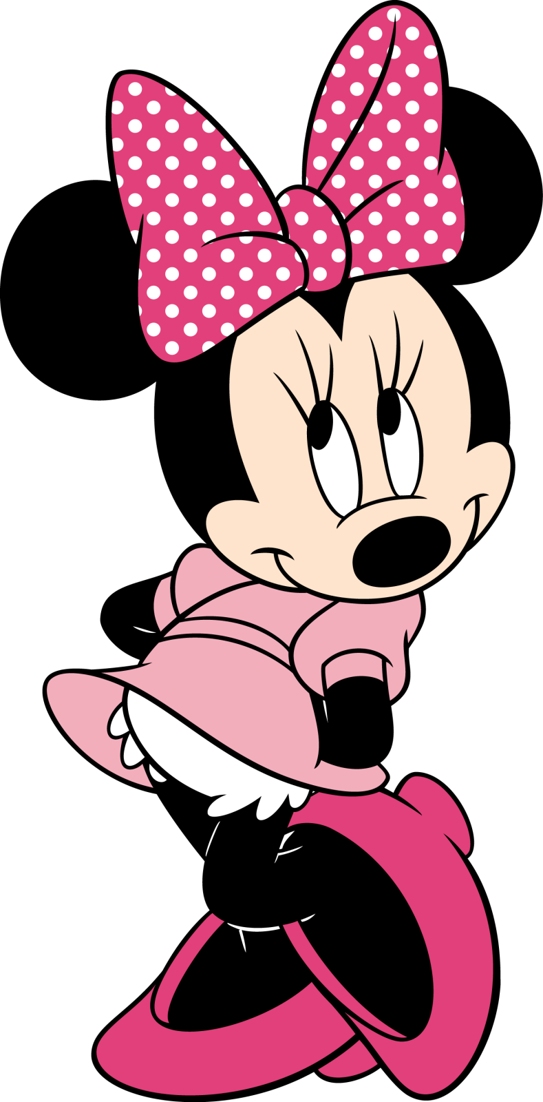 Minnie Mouse Png Photo (beige, pink, black, salmon, white)