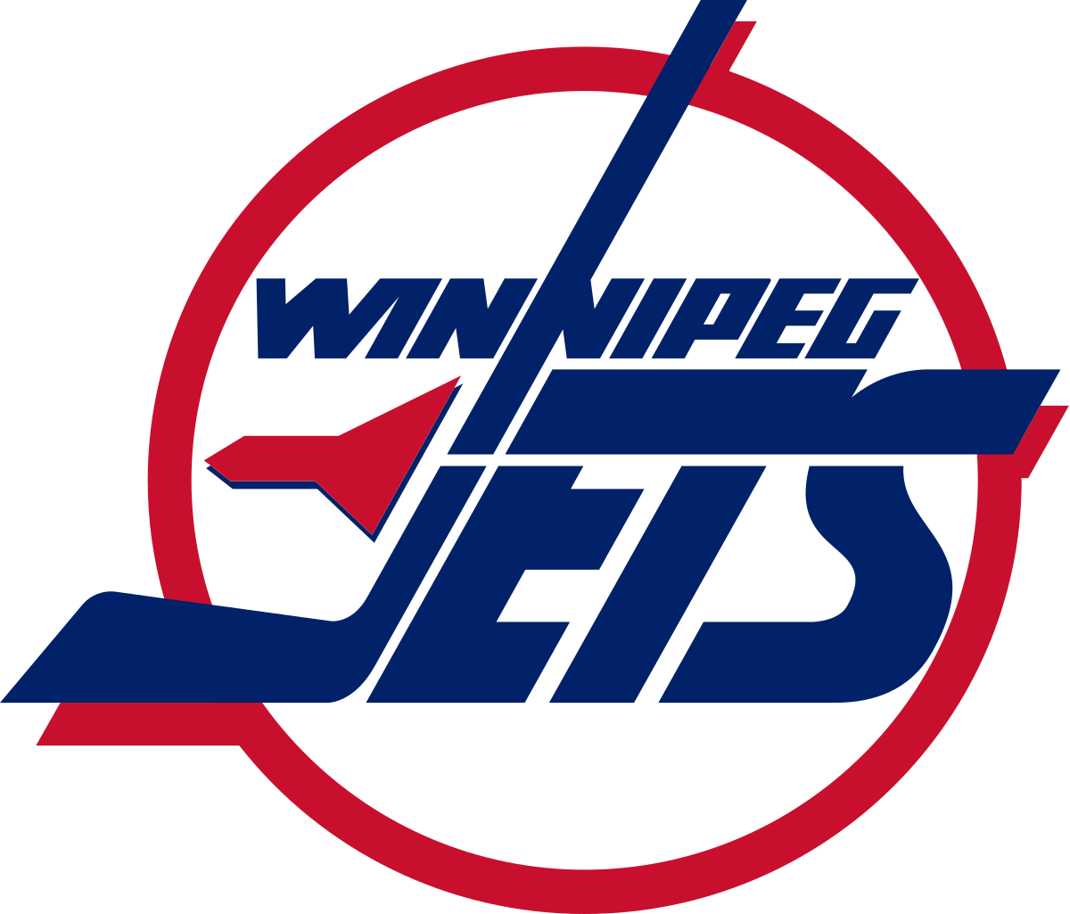 Winnipeg Jets Png File (navy, black, red, white)