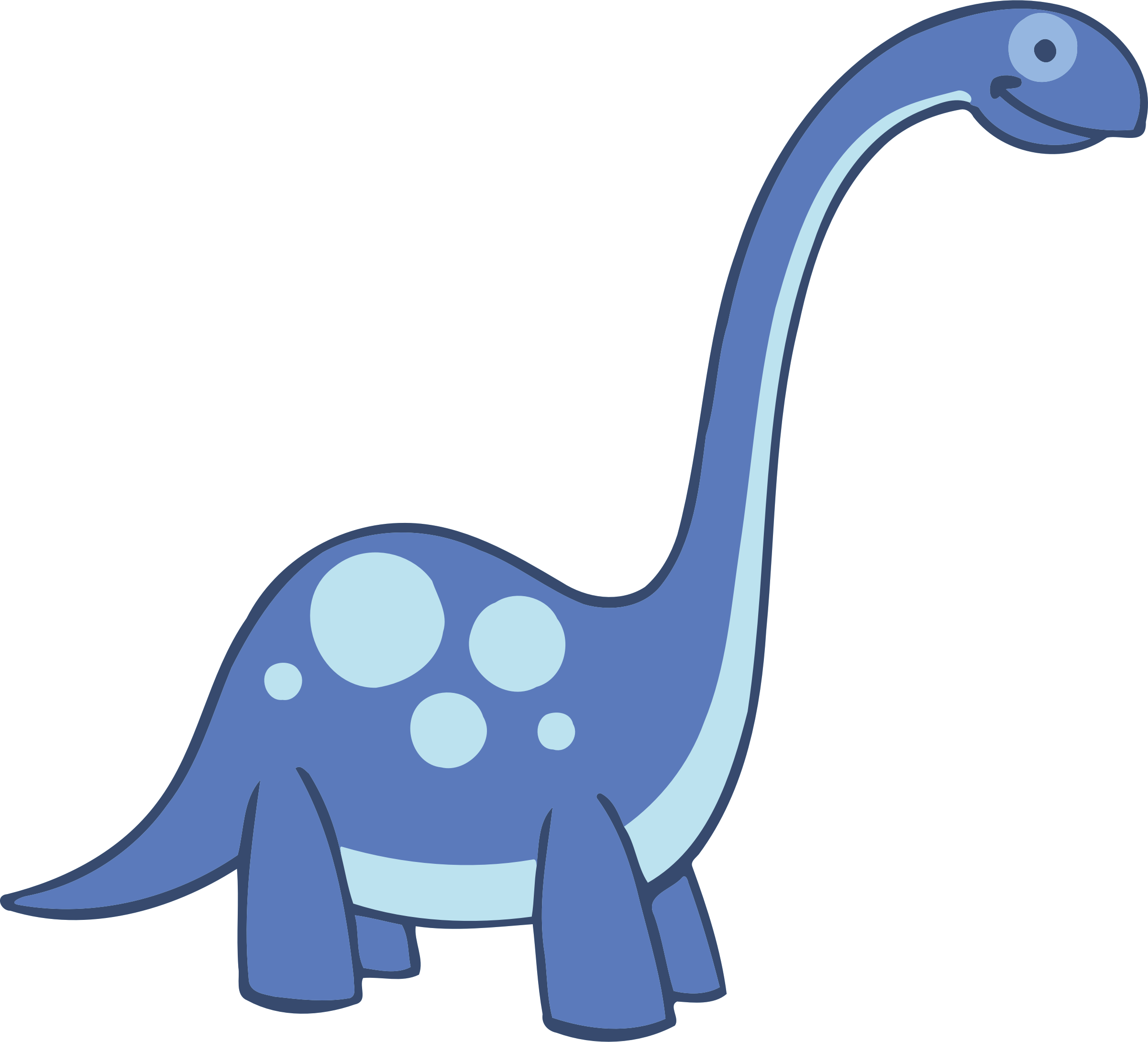 Dino Cartoon Png File (black, gray, lavender)