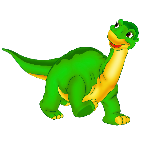 Dino Cartoon Png Photo (black, green, lime)