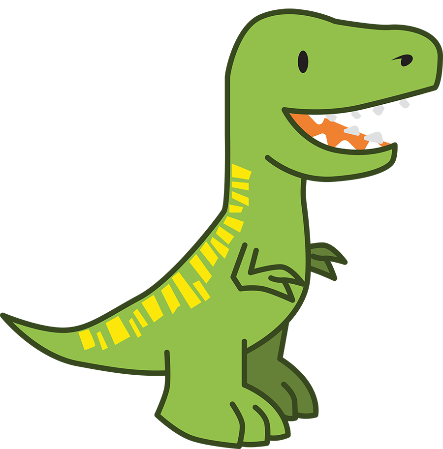 Dino Cartoon Png (black, gray, olive)