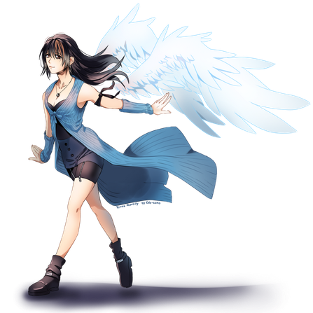 Rinoa Heartilly Png Free Download (indigo, black, white)