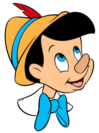 Pinocchio Png Image (white, greenish blue, pink, salmon, black)