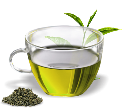 Mint Organic Green Tea Png Clipart (black, lavender, white)