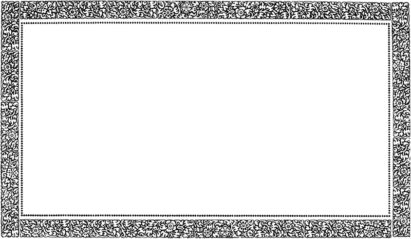 Vintage Border Frame Png Pic (black, gray)