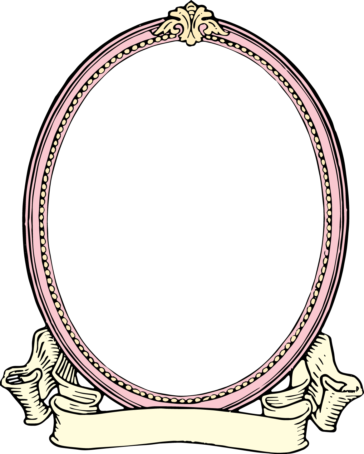 Vintage Border Frame Png Picture (beige, white)