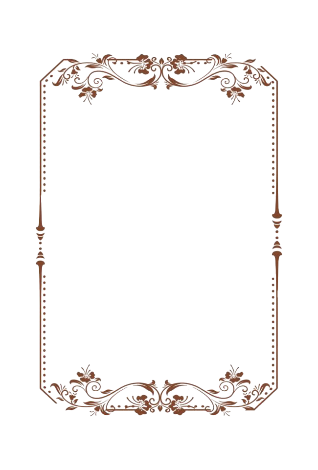 Vintage Frame Png File (beige, white, silver)