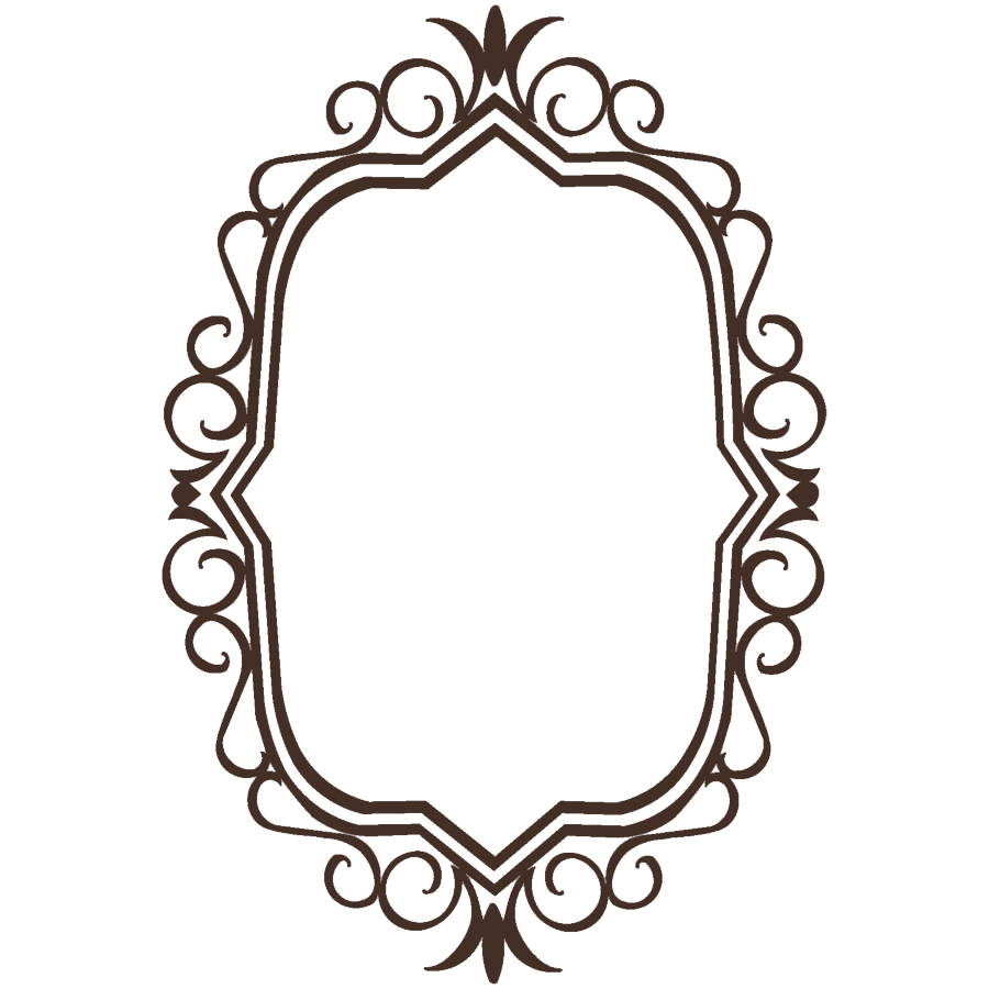 Vintage Frame Png Transparent Picture (lavender, gray, silver, white)