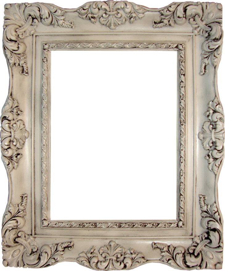 Vintage Frame Png (black, gray, silver)