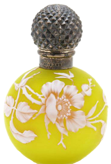 Vintage Perfume Png Picture (black, gold)