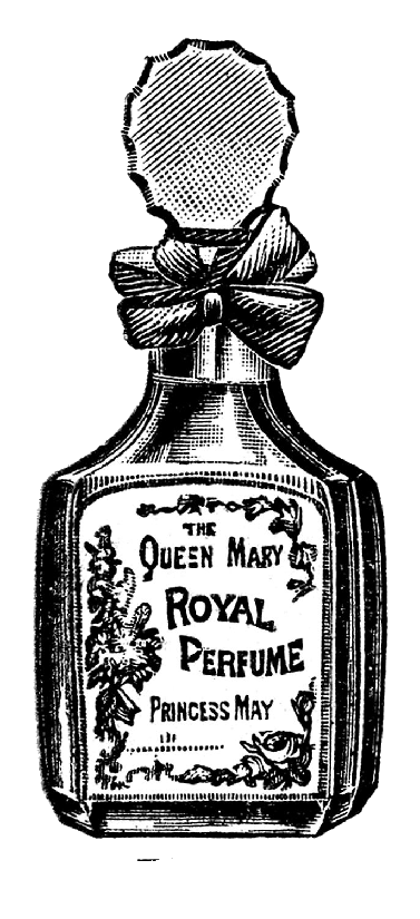 Vintage Perfume Transparent Png (black, white, gray)