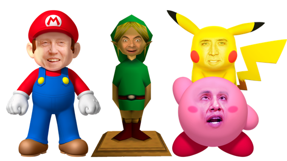 Nintendo Characters Png Transparent Image (yellow, black, teal, gold)