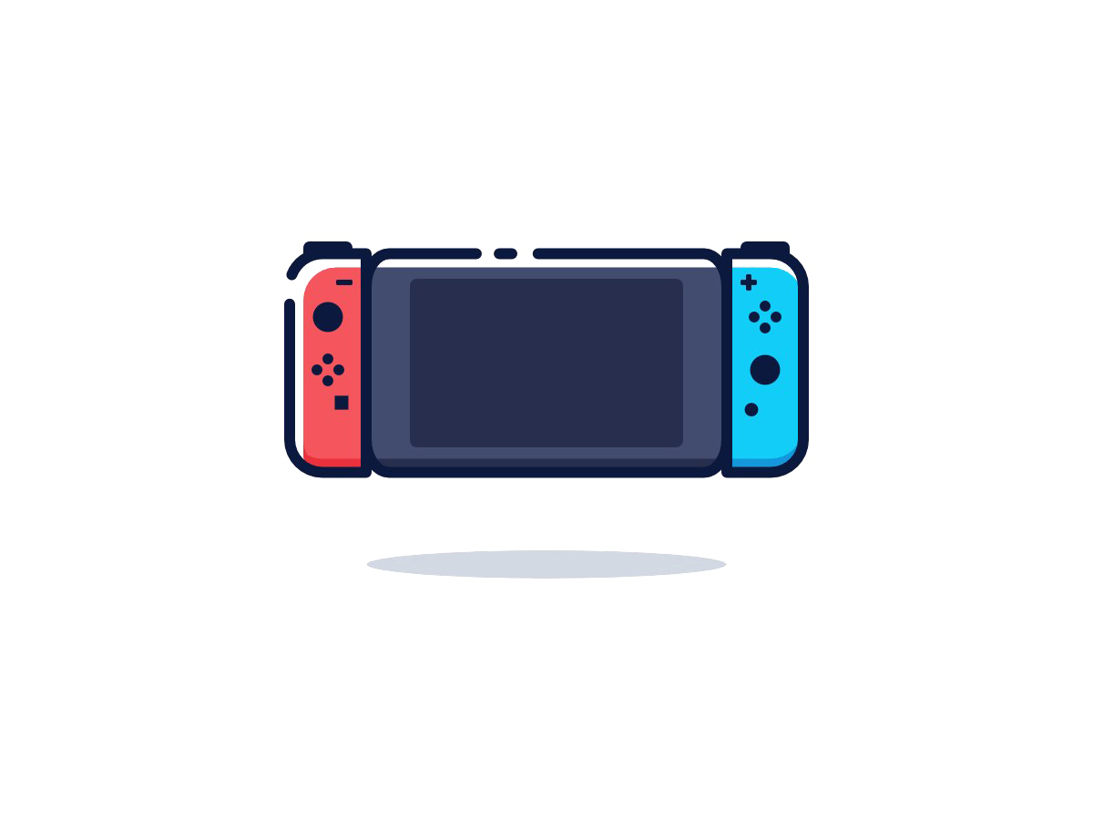 Nintendo Switch Png Images (navy, indigo, gray, white)