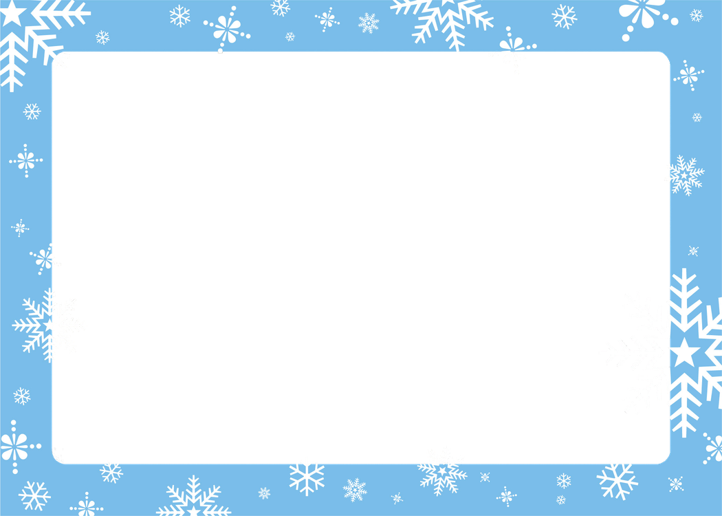 Winter Frame Png Photos (navy, black, silver)