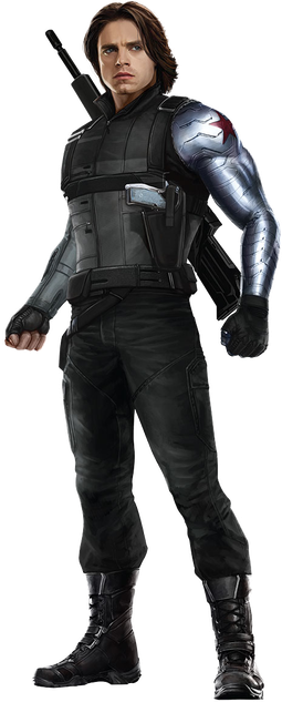 Winter Soldier Bucky Png File (black)