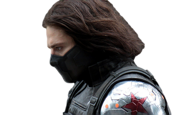 Winter Soldier Bucky Png Pic (black, white)