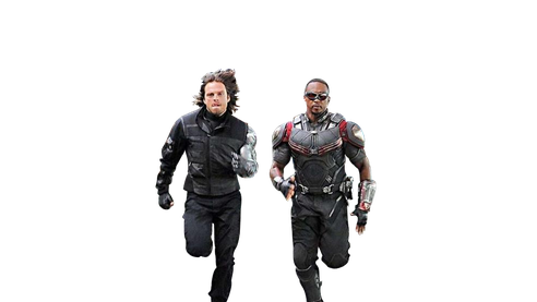 Winter Soldier Bucky Transparent Png (black)