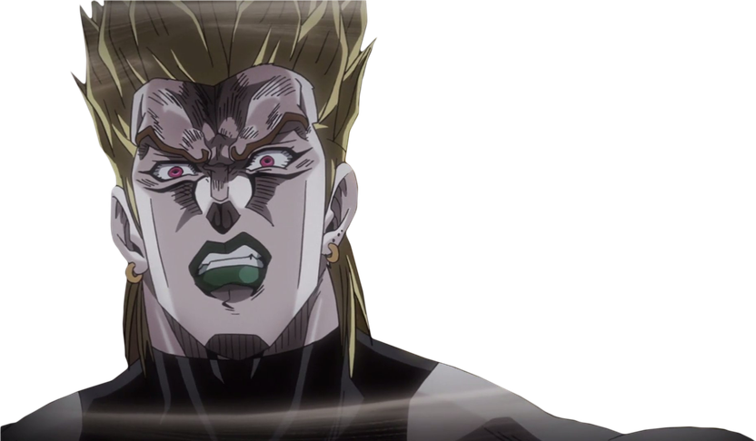 Dio Brando Png Pic (black, silver, gray)