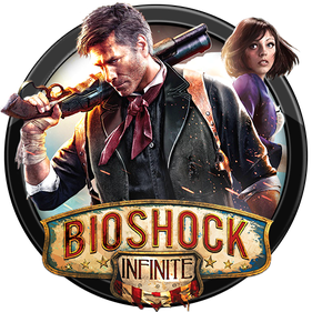 Bioshock Infinite Logo Png File (white, black, indigo)