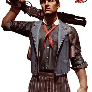 Bioshock Infinite Transparent Png (white, black)