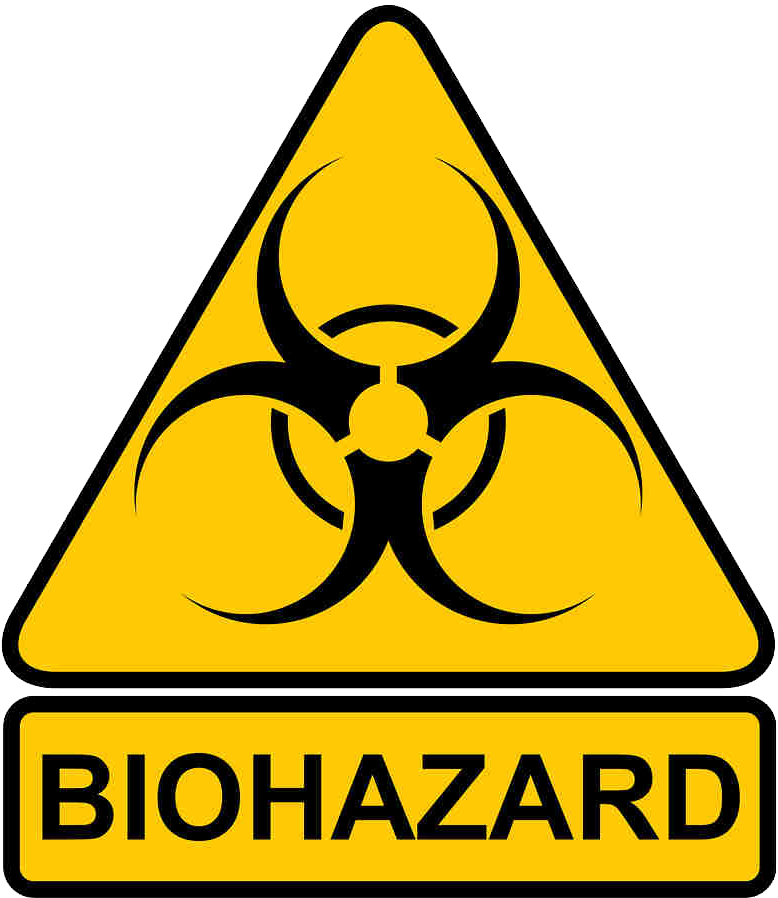 Biohazard Png File (olive, black, gold)