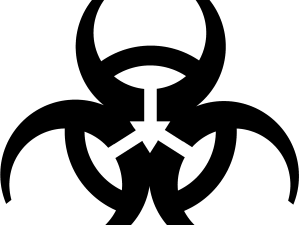 Biohazard Symbol Download Png 300X225 (black)