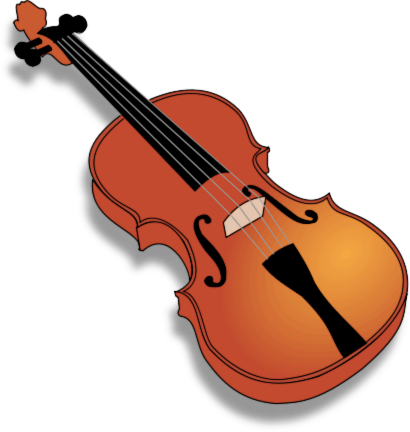 Violin Transparent Background (black, chocolate, white)