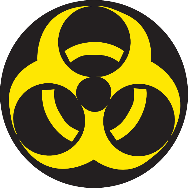 Biological Hazard Sign Png Photos (white, black, yellow, gold)