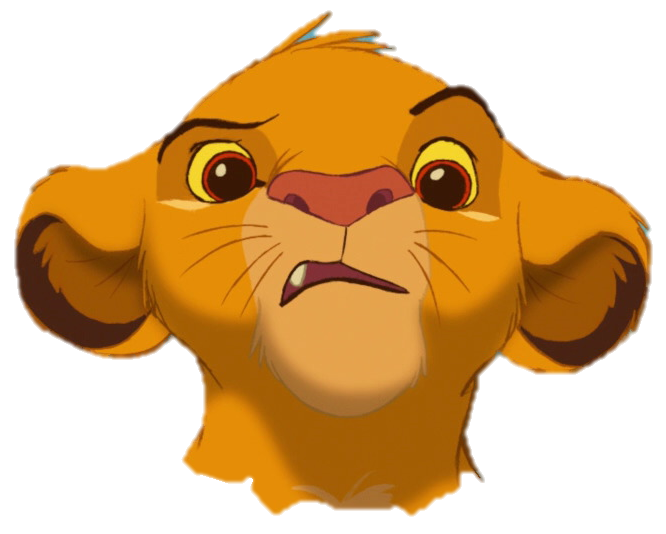 Lion King Png File (olive, black, orange, salmon)