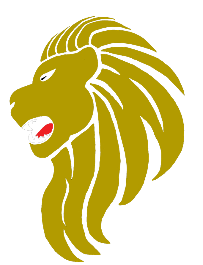 Lion Png Pic (olive, black)