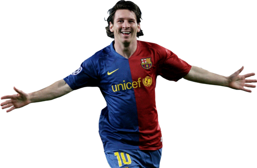 Lionel Messi Transparent Png (black)