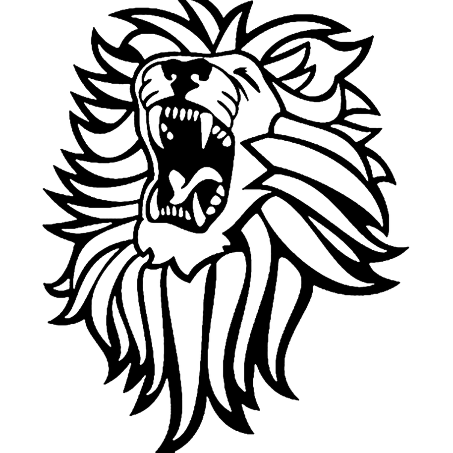 Lioness Roar Png Hd (black)